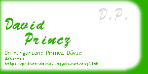 david princz business card
